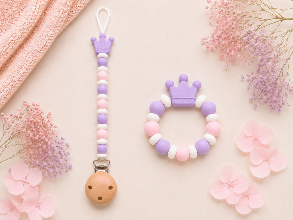Duo Attache-tétine & Anneau de dentition