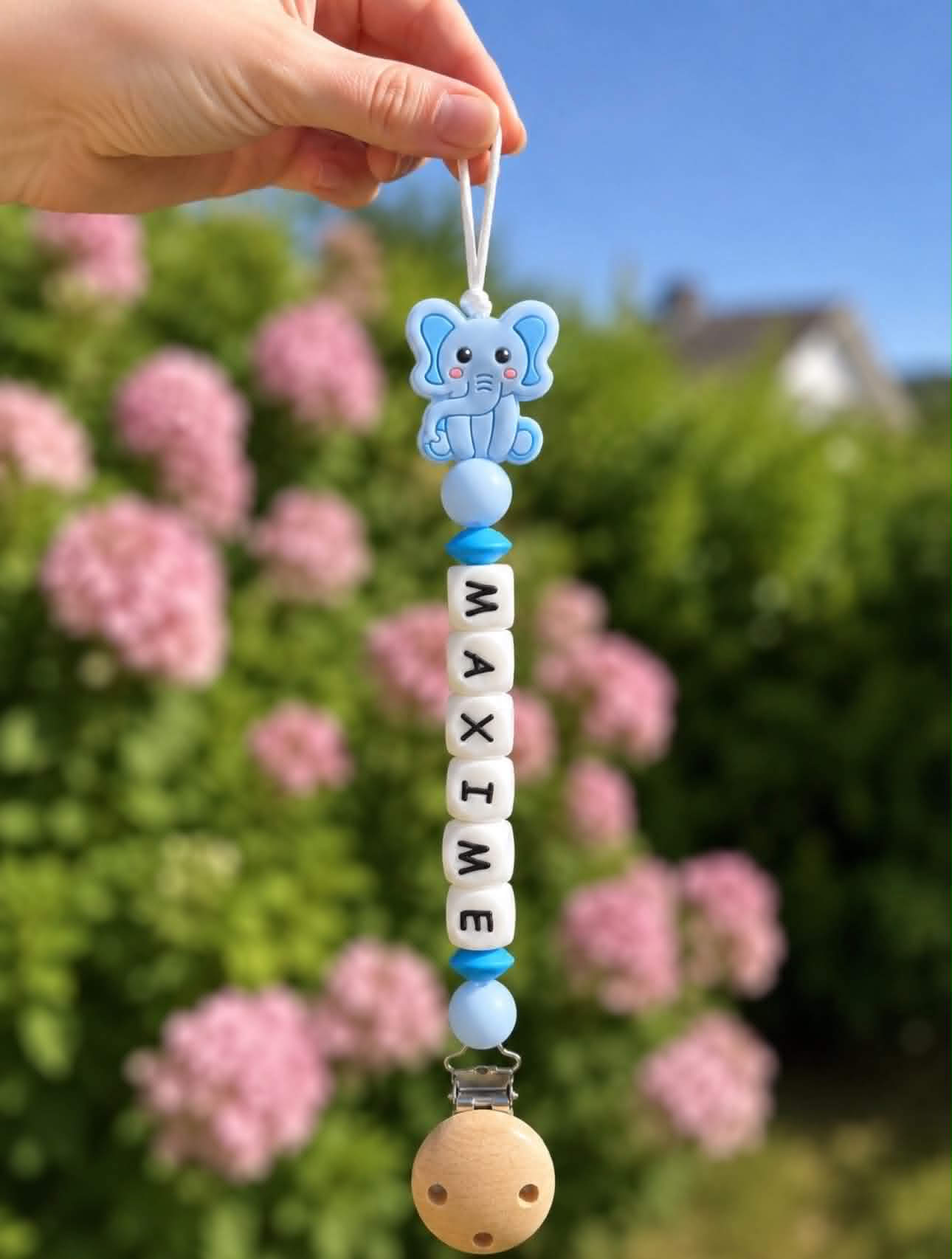 Attache Tétine Eléphant